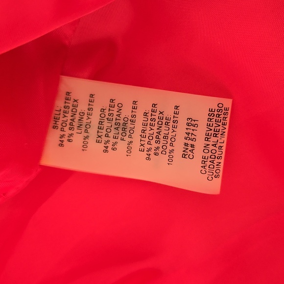 Calvin Klein Pink Work Corporate Blazer With Flare Sleeves And Snap Buttons - Picture 8 of 11